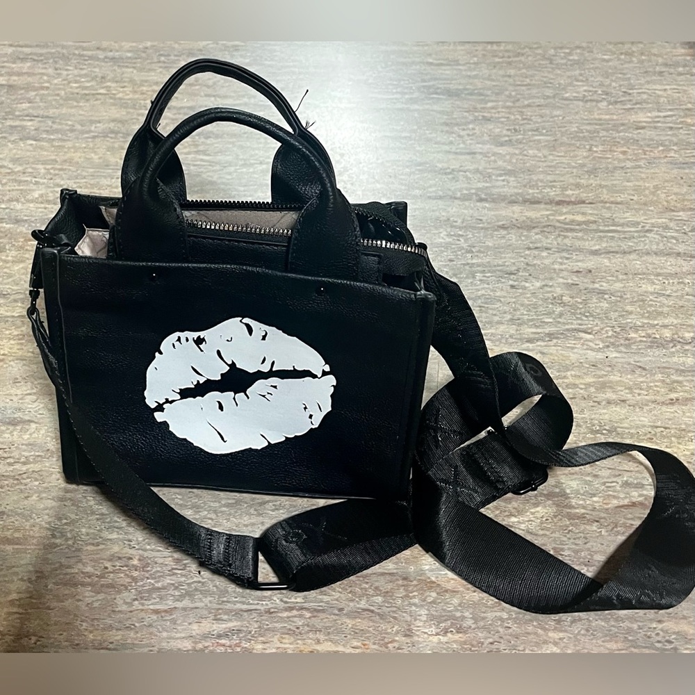 Betsey Johnson Black Convertible Shoulder/ hand Bag